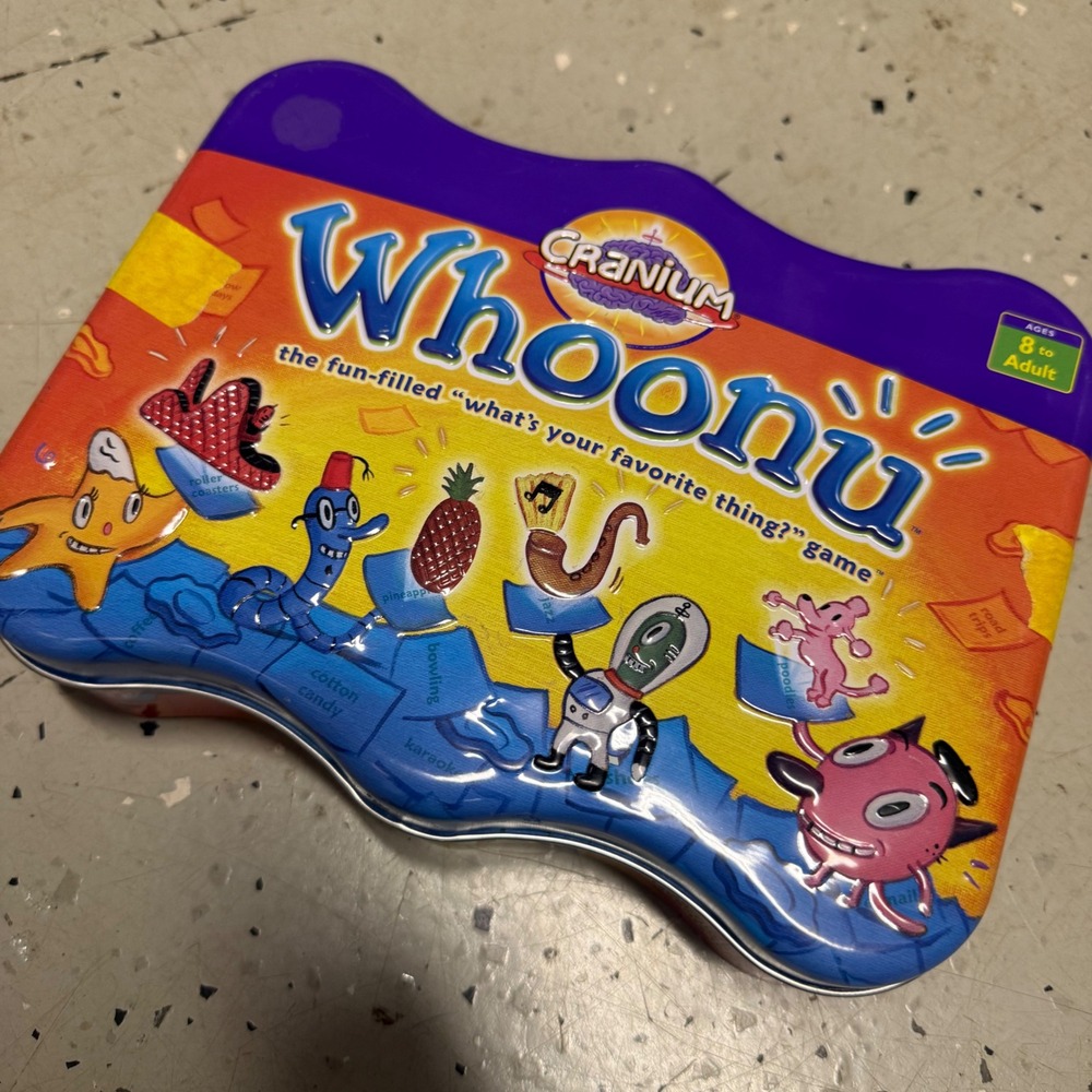 Cranium Whoonu Card Game in Collectors Tin Ages 8 to Adult Family Fun